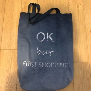zara canvas bag